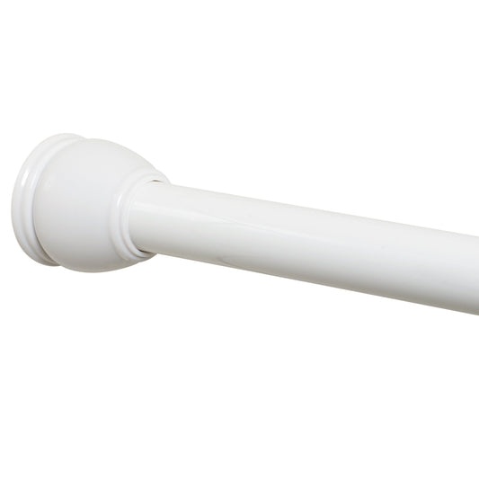 Zenna Home NeverRust 26 to 76 Aluminum Adjustable Tension Shower Rod, White